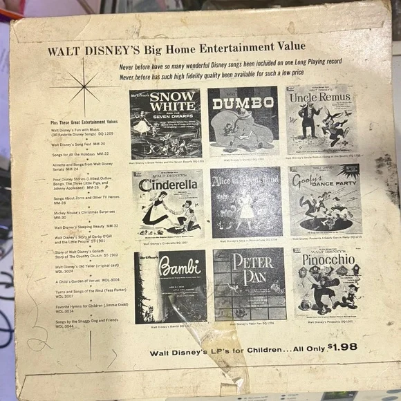 Four vintage Disney LP’s